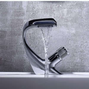 Bent Modern Style Bathroom Faucet