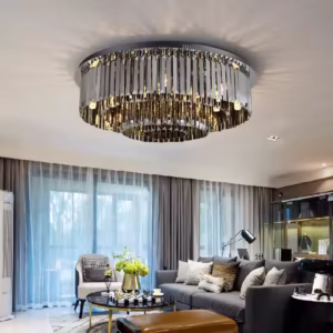 2025 Modern Black Crystal Ceiling Light Luxury