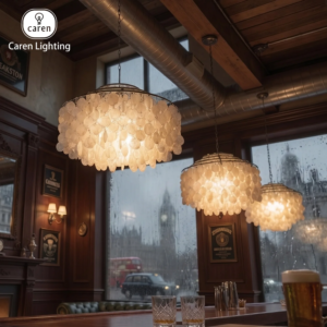 Coquillage Seashell Mid-Century Pendant Light