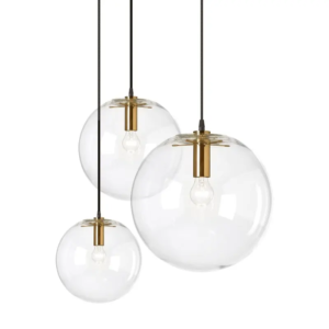 Modern Clear Glass Ball Pendant Light