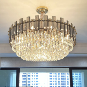 Modern Round Crystal LED Pendant Light