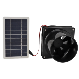 Solar Powered Exhaust Fan Round Pipe