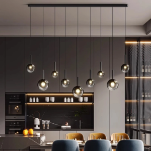 Modern Art Deco Multi-Head LED Pendant Light for living room