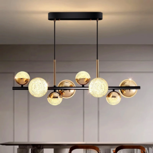 Modern 8-10 Head LED Pendant Chandelier for Living Room, Dining Room, Staircase