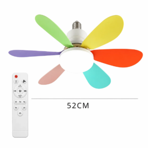JOYINLED dimmable E27 LED ceiling fan light with remote control for living room
