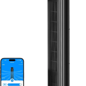 Smart 36-inch tower fan with app and voice control for quiet bedroom cooling