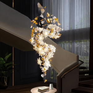 Luxury Crystal Chandelier for Loft Stairs