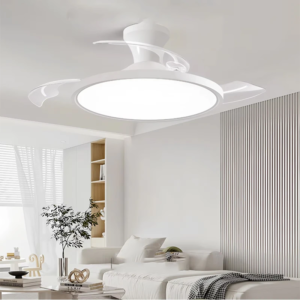 Modern Invisible LED Ceiling Fan Lights DC Motor