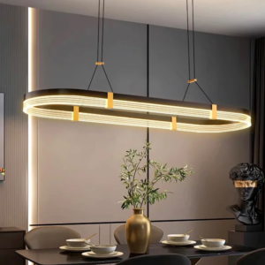 Modern Linear LED Pendant Light for Dining Table