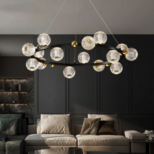 Modern Alloy Multi-Head LED Pendant Chandelier