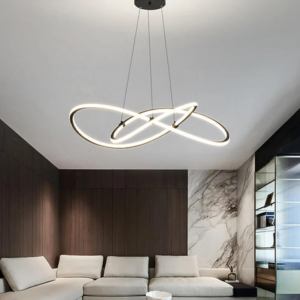 Modern Adjustable LED Cord Pendant Light in white for living room