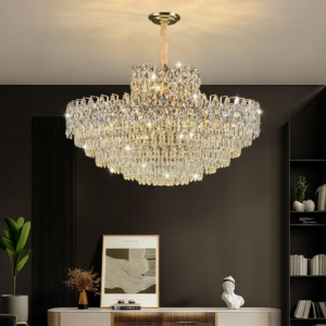 Luxury Crystal Chandelier High-End Villa Lighting