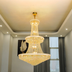 Luxury Crystal Chandelier Villa Attic Stairs