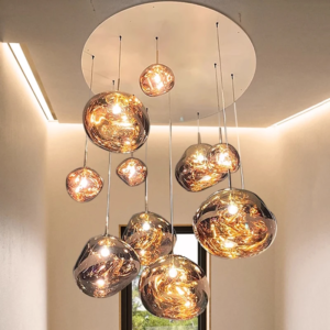 Nordic Lava Acrylic LED Pendant Light in color options