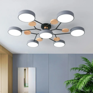 Jelena multi-light LED chandelier with 3 color modes for living room