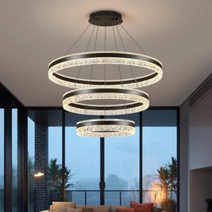 Nordic LED Ring Pendant Light 40cm for dining room