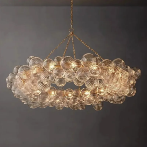 American Style Glass Bubble Ball Pendant Light