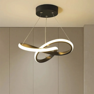 Modern LED Pendant Light Irregular Streamlined Design