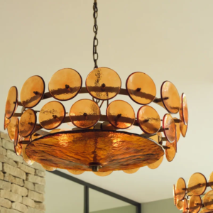 Lorenzo Chandelier Italian Art Glass