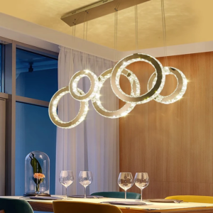 Modern Alloy LED Pendant Chandelier for Living Room