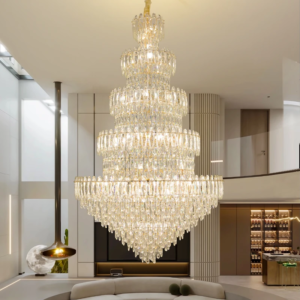 Modern Simple Crystal Chandelier Chrome