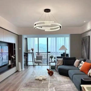 Modern Geometric Ring LED Pendant Light
