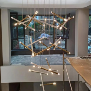 Modern Nordic long staircase LED pendant light