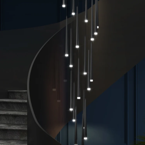 CAMPEGGI Modern Aluminum Multi-Head LED Pendant Light