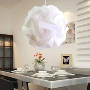 Nordic DIY IQ Puzzle Pendant Lamp Shade in white