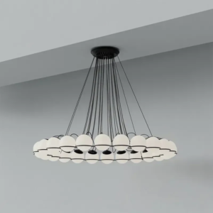 High-End Glass Ball LED Pendant Chandelier