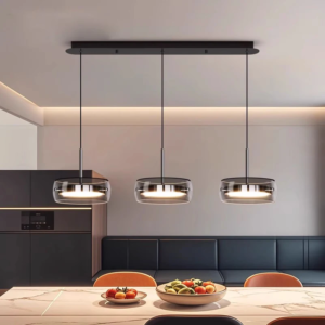 Modern Multi-Head LED Ring Pendant Chandelier for Living Room, Dining Room, Bedroom