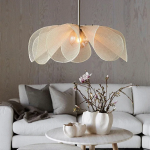 Vintage Wabi Sabi Textile Pendant Light