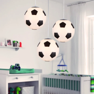Creative Football Glass Pendant Light for kids