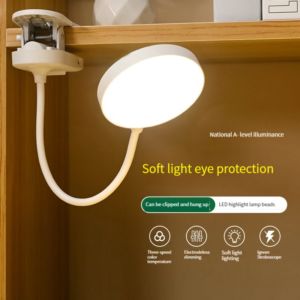 USB Rechargeable Clip-On Desk Lamp
