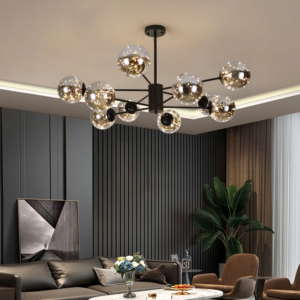 Modern Glass Ball LED Pendant Chandelier