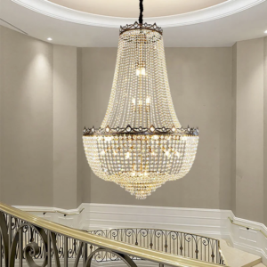 Luxury Crystal Chandelier Lustre Duplex Loft