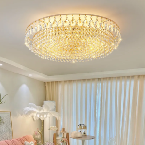 Big Luxury Crystal Gold LED Chandelier
