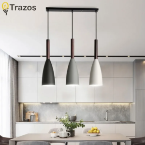 Nordic Modern Single & Three-Head Pendant Light in black