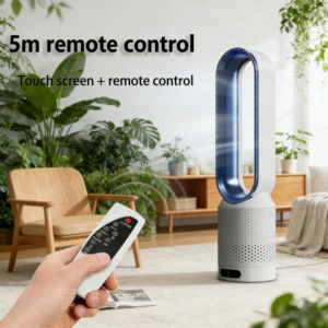 2026 bladeless ultra-silent tower fan for home dorm and office air circulation