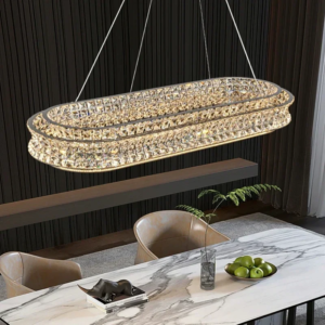 Modern Luxury Crystal LED Pendant Chandelier for living room