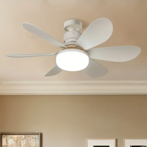 30W/40W Ceiling Fans with Remote Control LED Light Fan, E27 Lamp Base Intelligent Silent