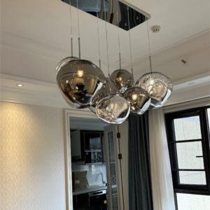 Nordic Lava Glass LED Pendant Light for Living Room, Kitchen, Bedroom