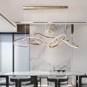 Modern Multi-Ring LED Pendant Chandelier for Living Room