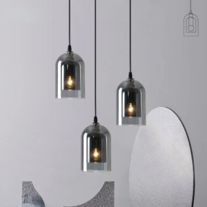 Nordic Modern Glass Pendant Light in grey