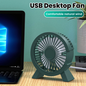 Mini USB rechargeable table fan for desk and dorm