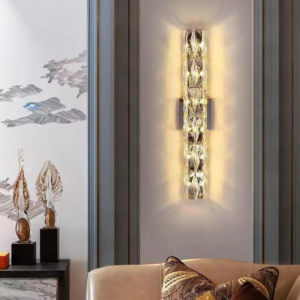 Modern Crystal LED Wall Lamp Gold