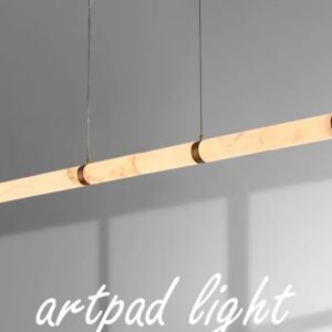 Imitation Marble Resin Pendant Light, 100cm, for Living Room, Dining Room, Bar Counter