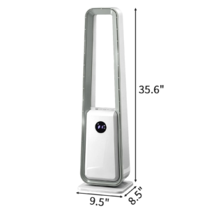 35 inch bladeless tower fan with LED display