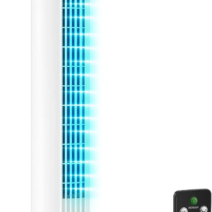 30 inch bladeless tower fan with remote