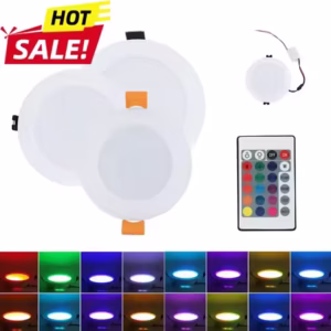 Downlight Round RGB LED Panel Recessed Ceiling Lamp
